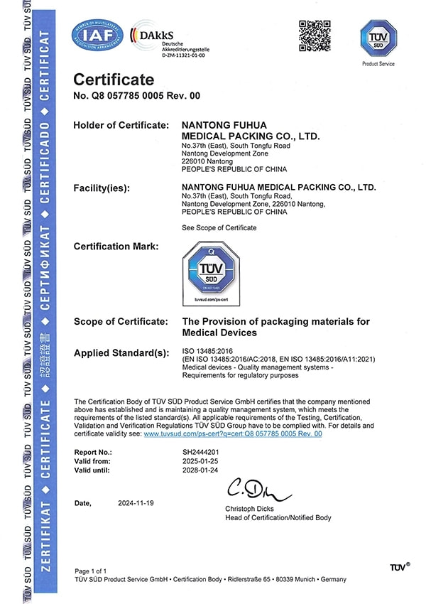 Novum iso13485 certificatorium